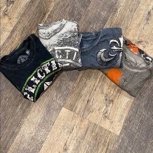 Men’s Affliction Tshirts LOT of 4